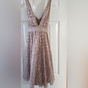 Rose Gold Sequins Dress